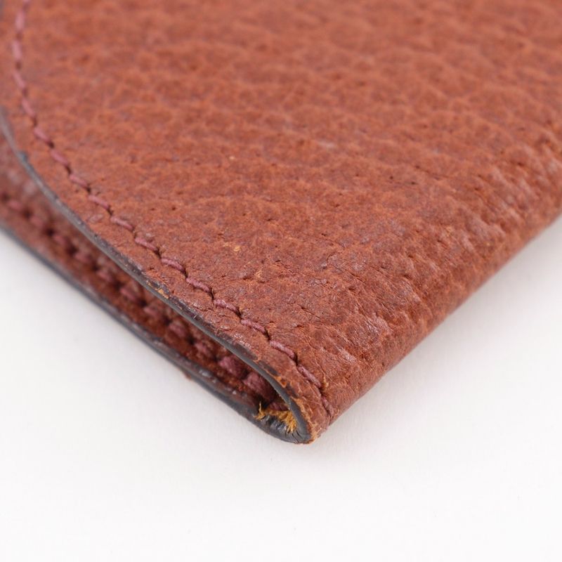 GUCCI Old GUCCI Leather Brown Unisex Key Case