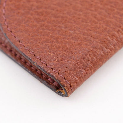 GUCCI Old GUCCI Leather Brown Unisex Key Case