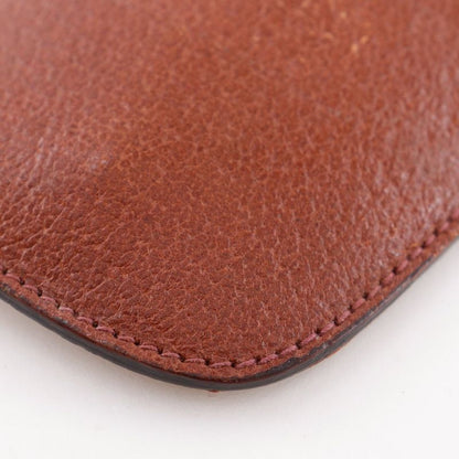 GUCCI Old GUCCI Leather Brown Unisex Key Case