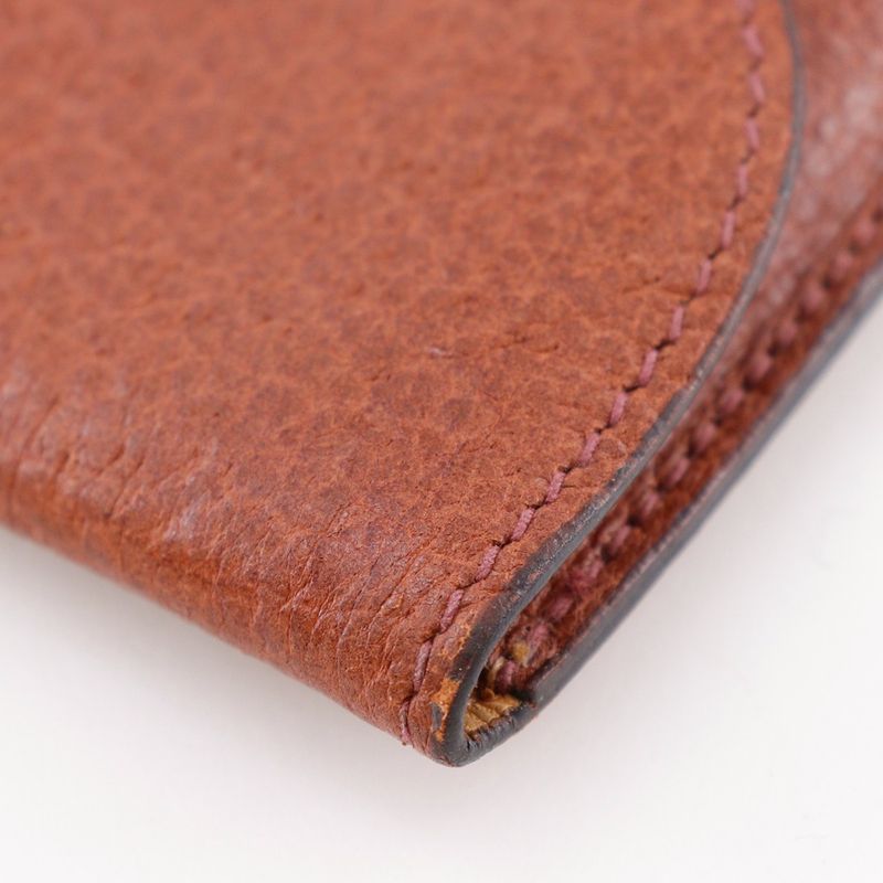 GUCCI Old GUCCI Leather Brown Unisex Key Case