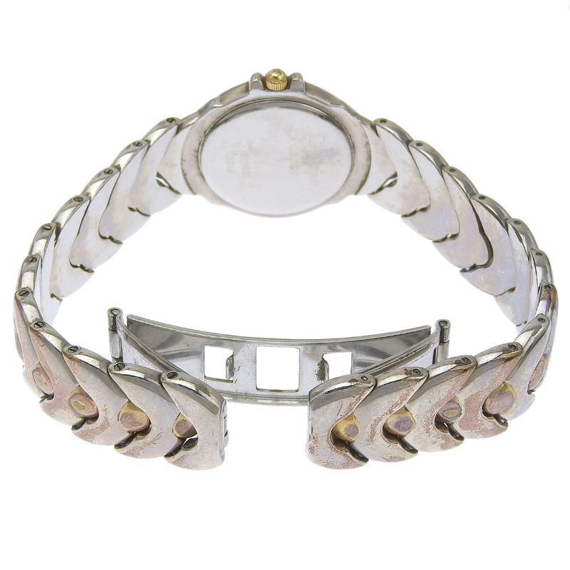Christian DIOR Stainless Steel Quartz Analog Display Ladies White Dial