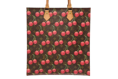 Louis Vuitton Tote Bag Takashi Murakami Sac Plat Monogram Cherry Brown — view 2