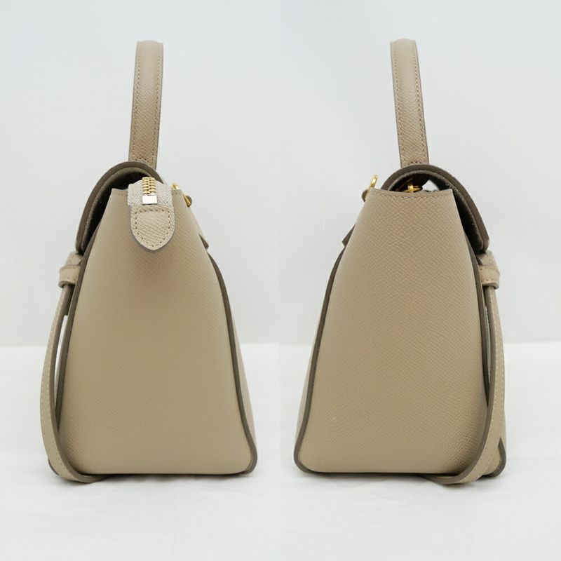 CELINE Belt Bag Nano Greige 189003 Shoulder Bag Hand Ladies Others