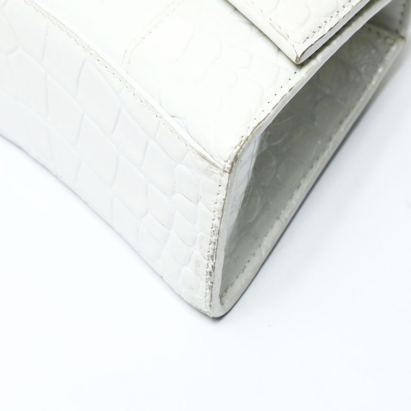 Balenciaga Shoulder Bag Hourglass XS 2-Way Embossed Leather