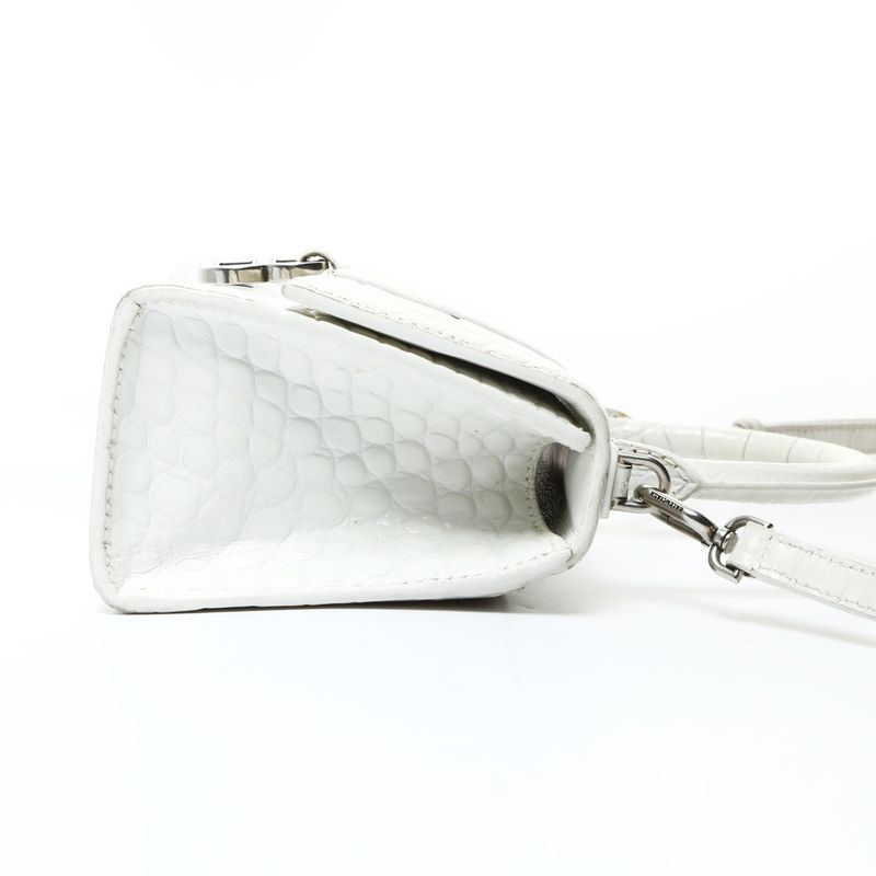 Balenciaga Shoulder Bag Hourglass XS 2-Way Embossed Leather