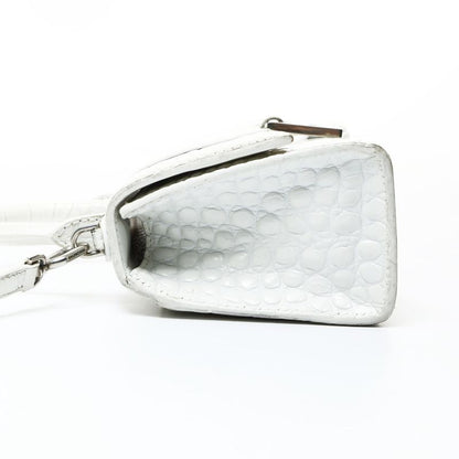 Balenciaga Shoulder Bag Hourglass XS 2-Way Embossed Leather