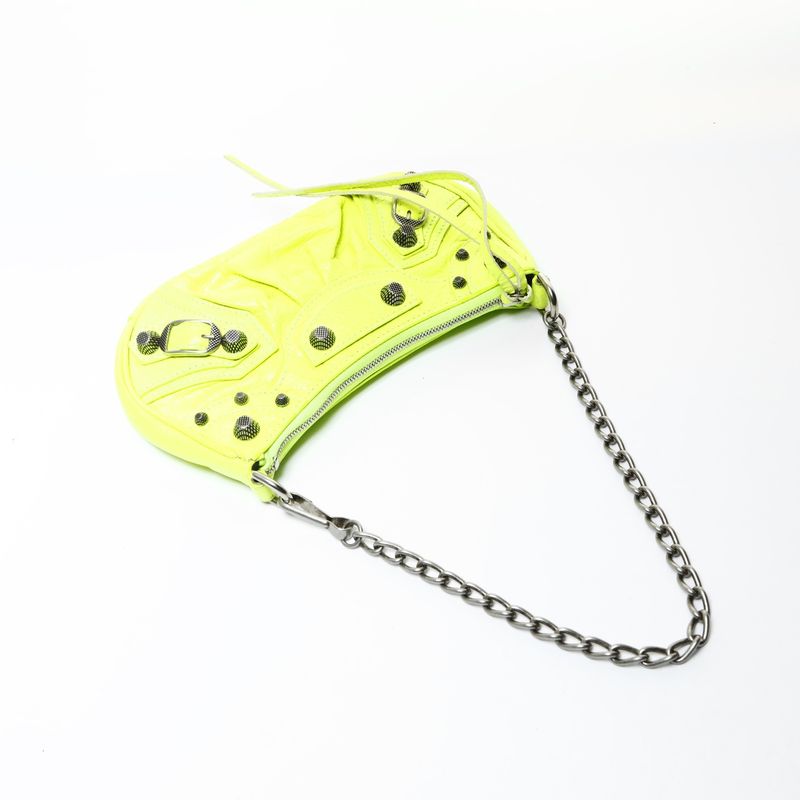 Balenciaga Shoulder Bag le Cagole Mini Giant Leather Chain