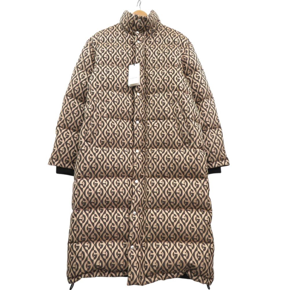 Gucci G Logo Down Long Coat Z8 afe Feather Beige 0700