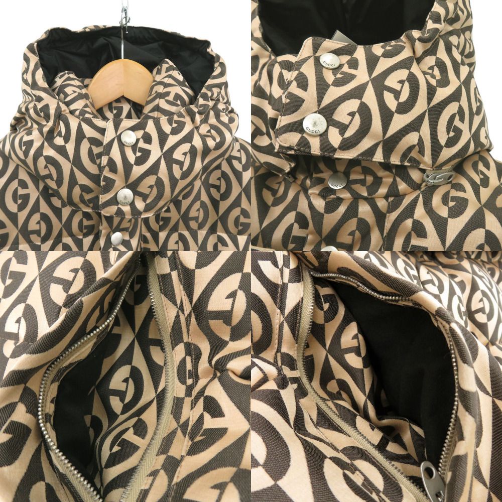 Gucci G Logo Down Long Coat Z8 afe Feather Beige 0700