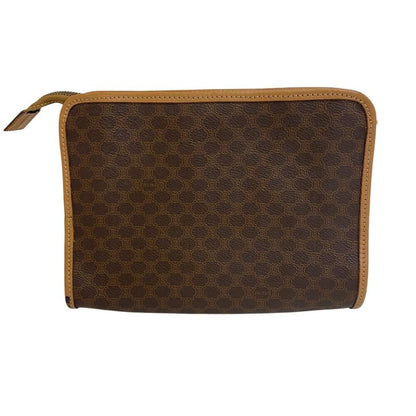 CELINE Clutch Bag Second Bag Beige Ladies