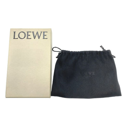 LOEWE Anagram Repeat L Zip Leather Wallet Black
