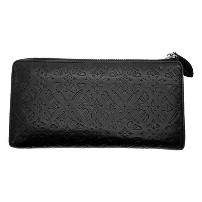 LOEWE Anagram Repeat L Zip Leather Wallet Black
