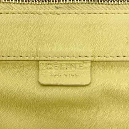 CELINE Horizontal Cabas Bicolor Tote Bag Yellow Beige