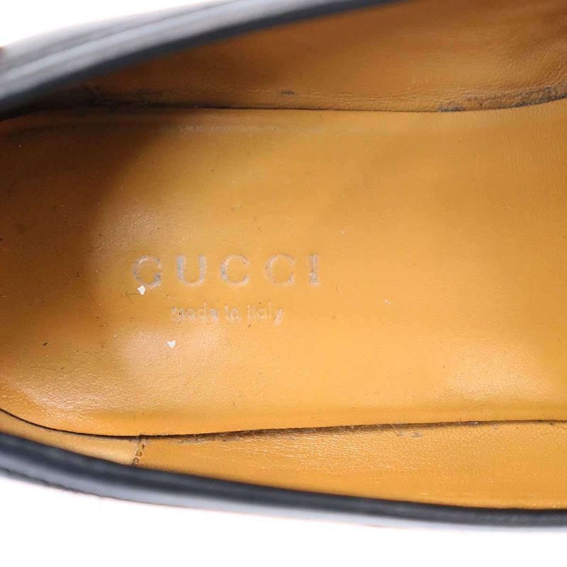 GUCCI Jordan Horsebit Loafers 404069 Black 37 1 2