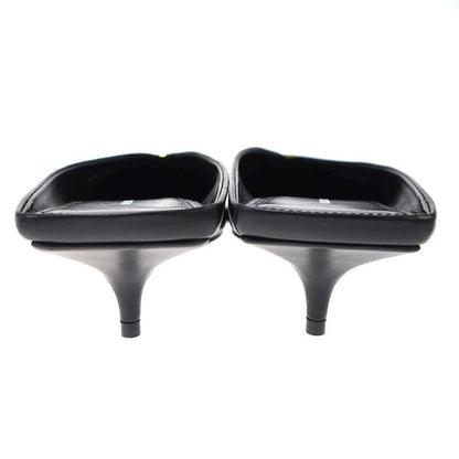 BALENCIAGA BB Square Knife Mule Shoes 614924 Black 40