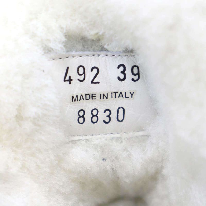 PRADA Suede Shearling Mouthpiece Boots 492 8830 Gray 39