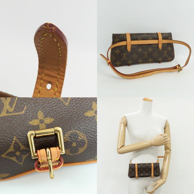 Louis Vuitton Pochette Marel M51159 Monogram Waist Bag Pochette Belt