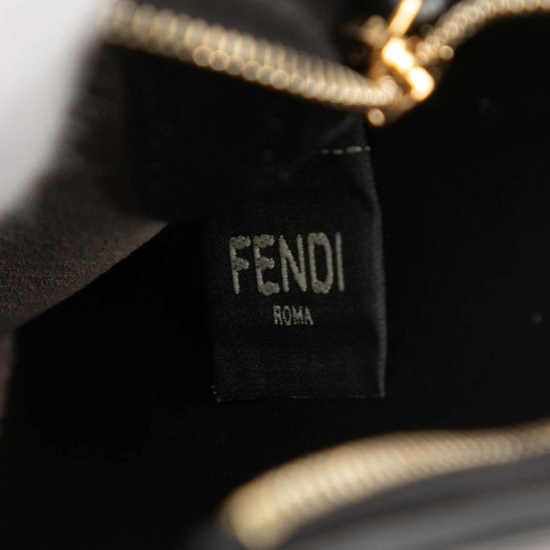 FENDI Mini Bag 3 Pocket Shoulder Bag 8bs025 Black Leather Women's FENDI