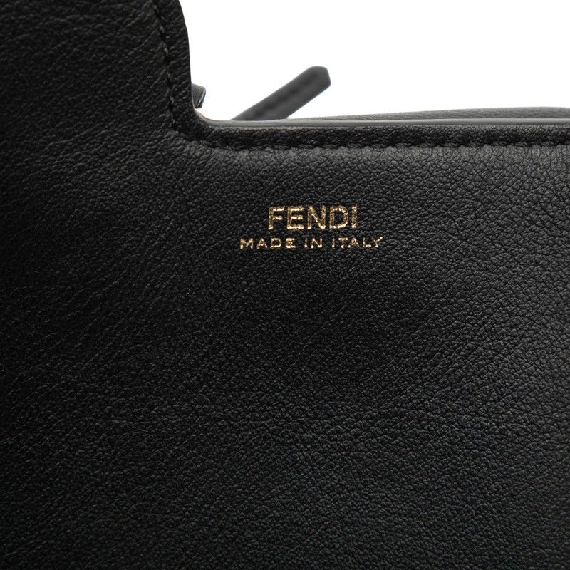 FENDI Mini Bag 3 Pocket Shoulder Bag 8bs025 Black Leather Women's FENDI