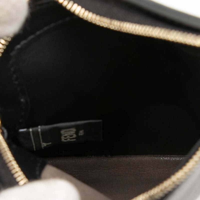 FENDI Mini Bag 3 Pocket Shoulder Bag 8bs025 Black Leather Women's FENDI
