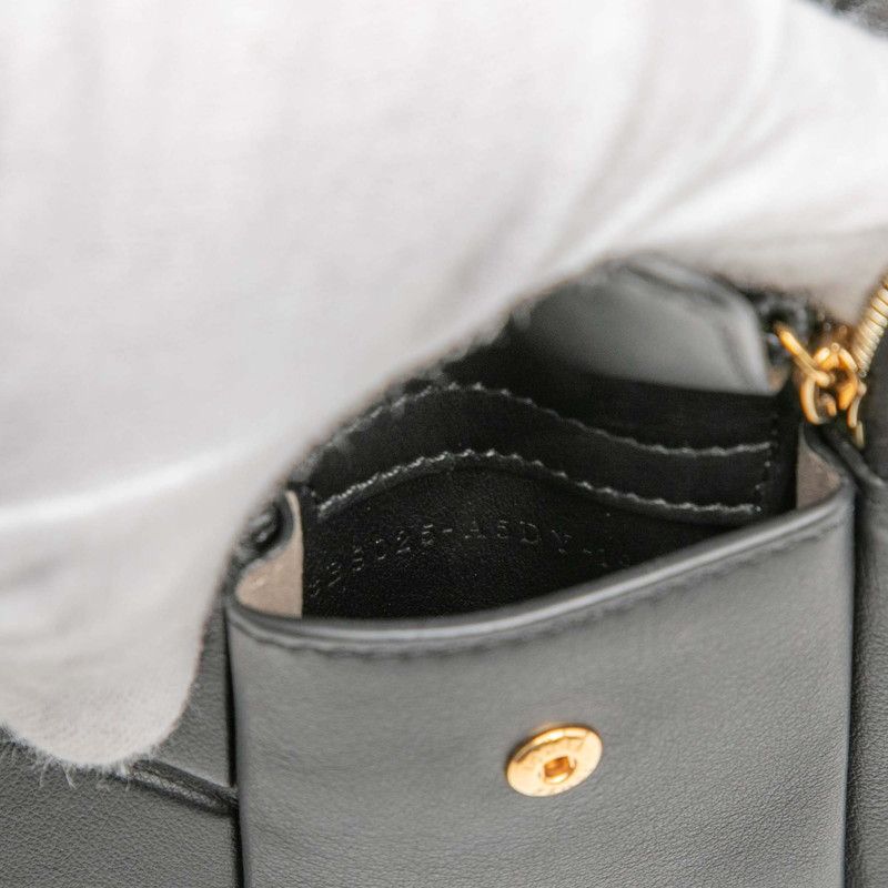 FENDI Mini Bag 3 Pocket Shoulder Bag 8bs025 Black Leather Women's FENDI