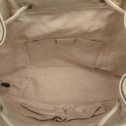 GUCCI Bamboo Rucksack Backpack 370833 White Ivory-leather Women's GUCCI
