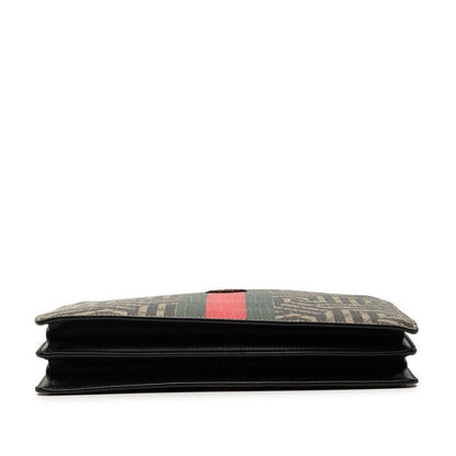 GUCCI GG Supreme Carre Ido Bi-sherry Line Shoulder Bag Clutch Bag 450953 Beige