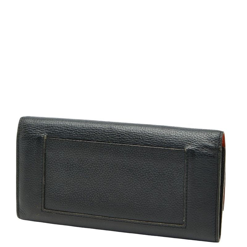 CELINE Large Flap Multifunction Black Leather Women's CELINE