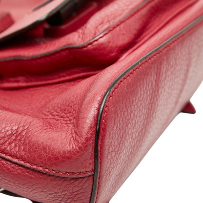 GUCCI Bamboo Rucksack Backpack 387149 Red Leather Women's GUCCI