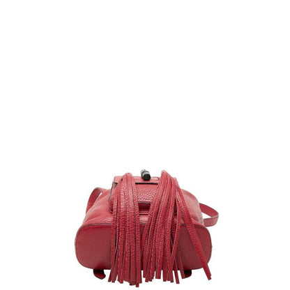 GUCCI Bamboo Rucksack Backpack 387149 Red Leather Women's GUCCI