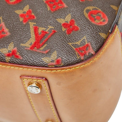 Louis Vuitton Monogram Taffetage Deville Cube M40922 Brown PVC Leather Ladies