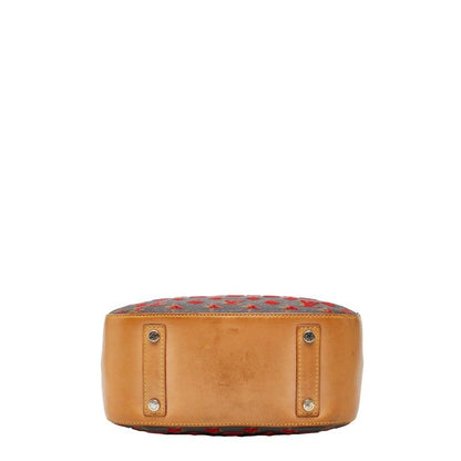 Louis Vuitton Monogram Taffetage Deville Cube M40922 Brown PVC Leather Ladies
