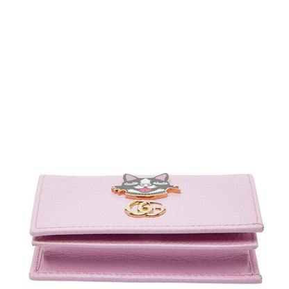 GUCCI Ggmarmont Bosco Bifold Wallet Compact Wallet 499325 Pink Leather Women's
