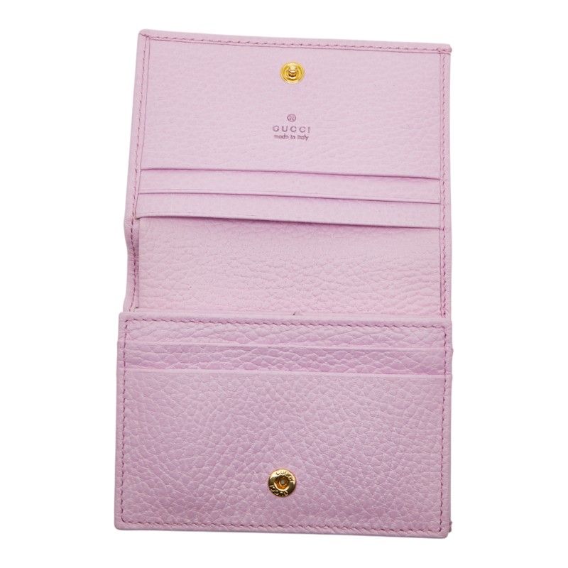 GUCCI Ggmarmont Bosco Bifold Wallet Compact Wallet 499325 Pink Leather Women's