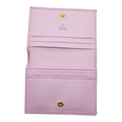 GUCCI Ggmarmont Bosco Bifold Wallet Compact Wallet 499325 Pink Leather Women's