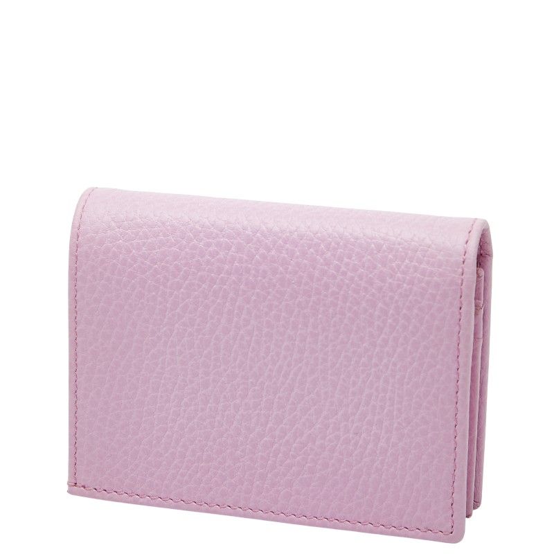 GUCCI Ggmarmont Bosco Bifold Wallet Compact Wallet 499325 Pink Leather Women's