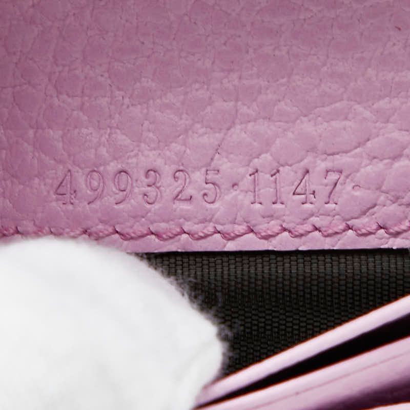 GUCCI Ggmarmont Bosco Bifold Wallet Compact Wallet 499325 Pink Leather Women's