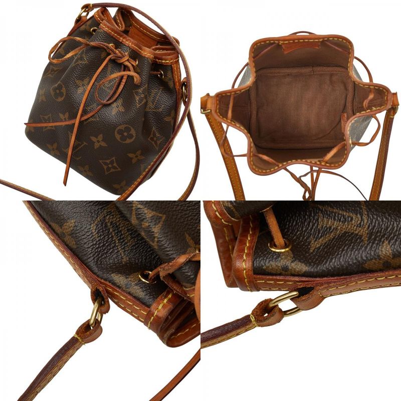 Louis Vuitton Monogram Nano Noe Crossbody Mini Shoulder Bag Drawstring M41346