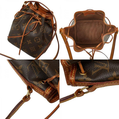 Louis Vuitton Monogram Nano Noe Crossbody Mini Shoulder Bag Drawstring M41346