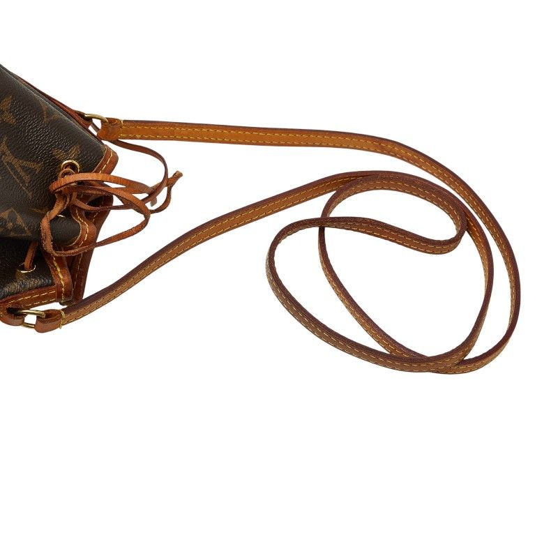 Louis Vuitton Monogram Nano Noe Crossbody Mini Shoulder Bag Drawstring M41346