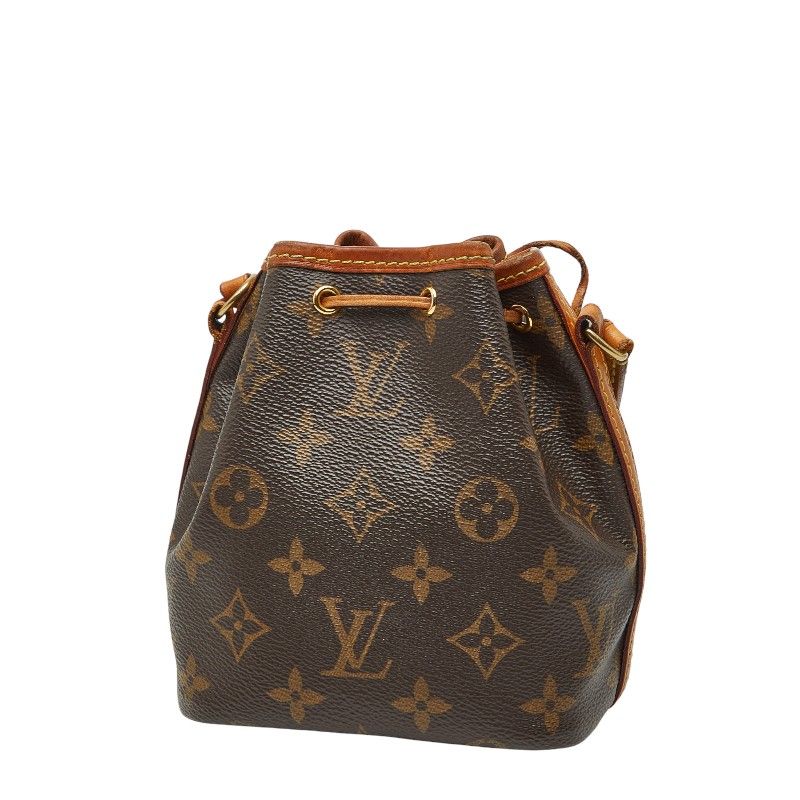 Louis Vuitton Monogram Nano Noe Crossbody Mini Shoulder Bag Drawstring M41346
