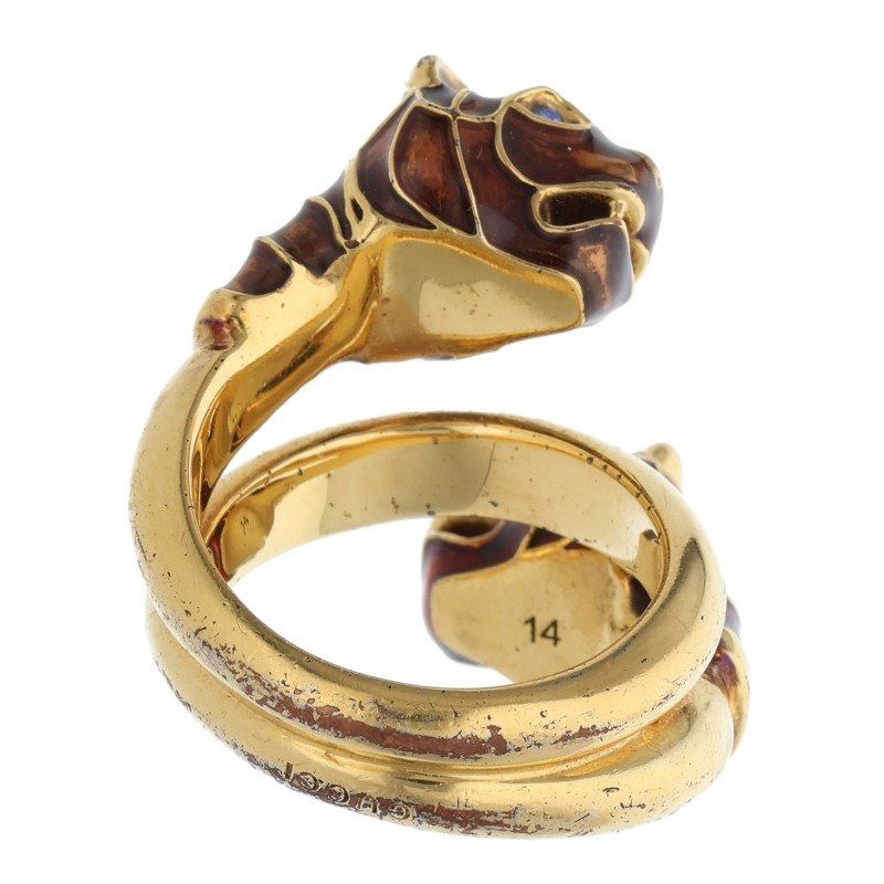 GUCCI Garden Snake Ring Men's 14 No 13.5
