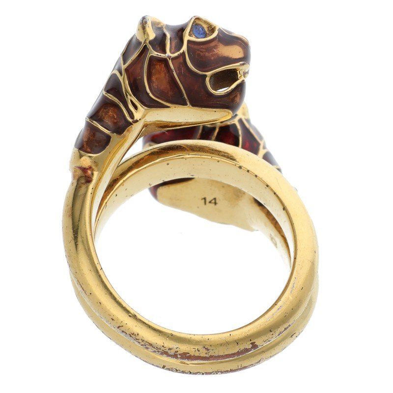 GUCCI Garden Snake Ring Men's 14 No 13.5