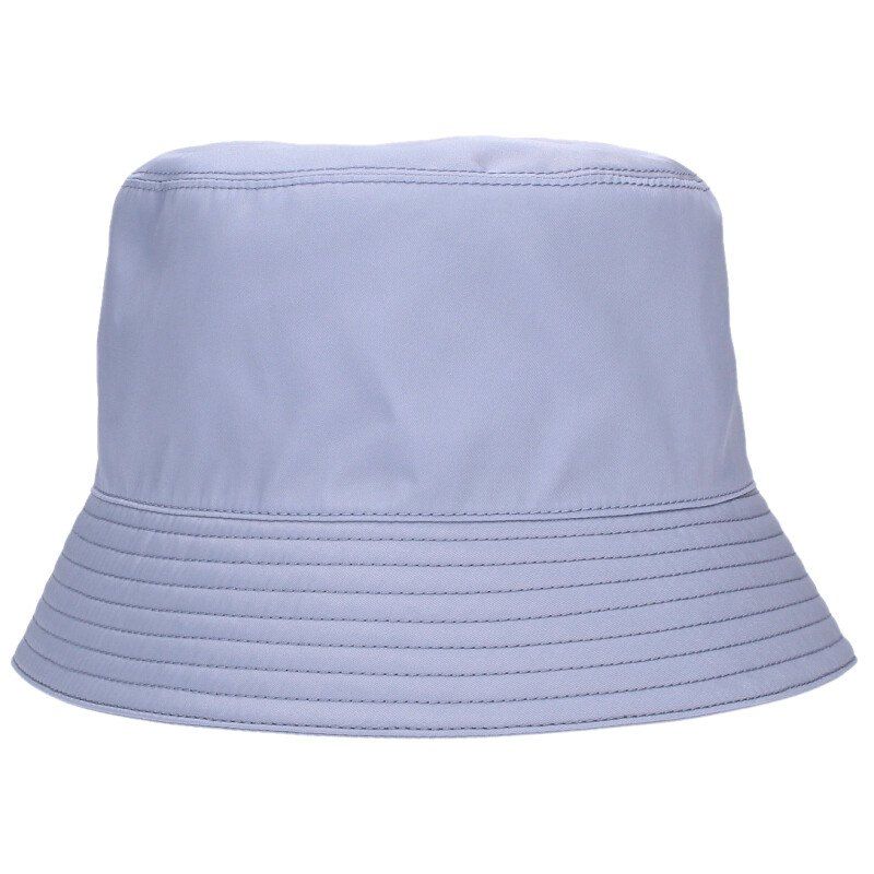 PRADA Triangle Logo Plain Nylon Bucket Hat Men's M