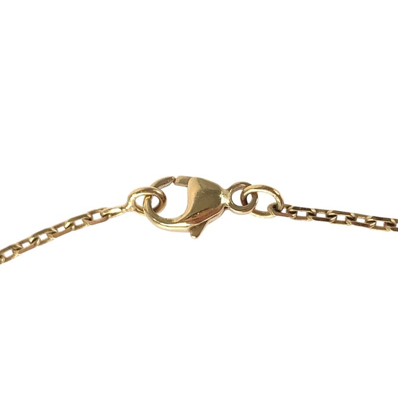 HERMES Amulet Marokinier Gold Black Metal Buffalo Horn Necklace Pendant Women's