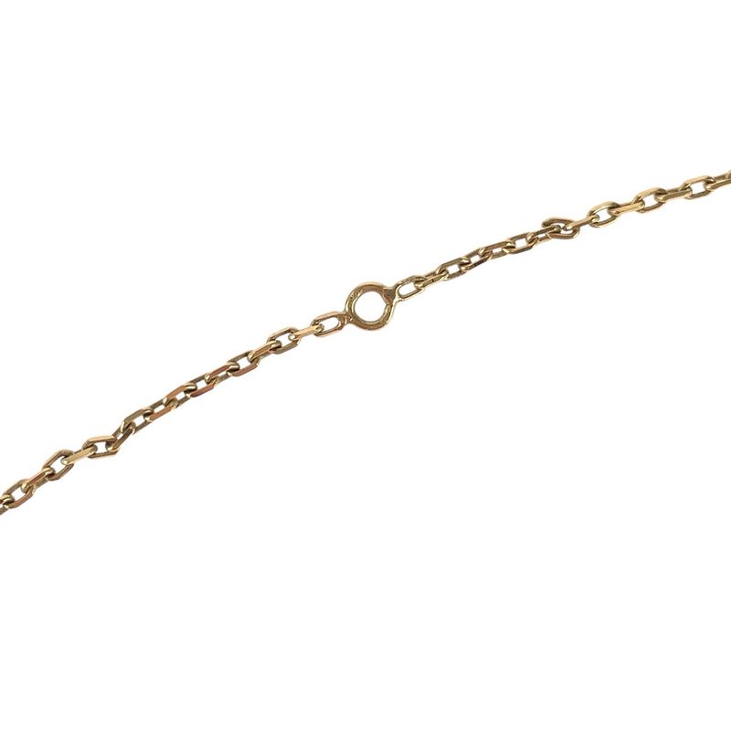 HERMES Amulet Marokinier Gold Black Metal Buffalo Horn Necklace Pendant Women's