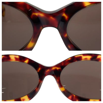 GUCCI Tortoiseshell Pattern Brown Gold Hardware Plastic 125 GG 2402 N S 02Y