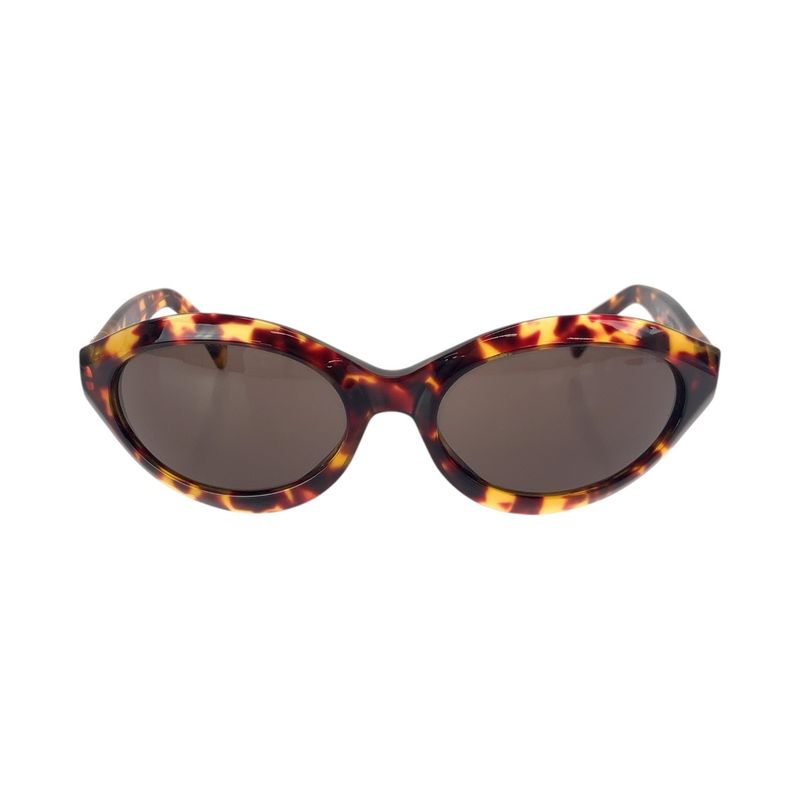 GUCCI Tortoiseshell Pattern Brown Gold Hardware Plastic 125 GG 2402 N S 02Y