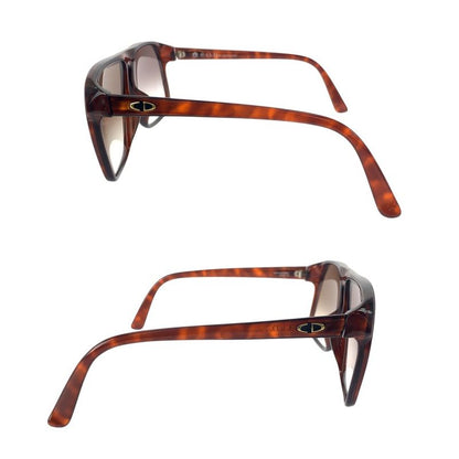 Christian DIOR Vintage Brown Gold Silver Hardware Plastic 2152a 14 Sunglasses