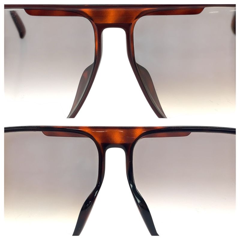 Christian DIOR Vintage Brown Gold Silver Hardware Plastic 2152a 14 Sunglasses